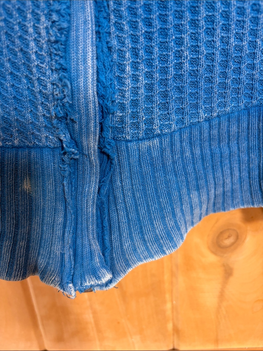 ZENANA Women’s Turquoise Vibrant Blue Ribbed Zippered Thermal Sweatshirt - Picture 8 of 15